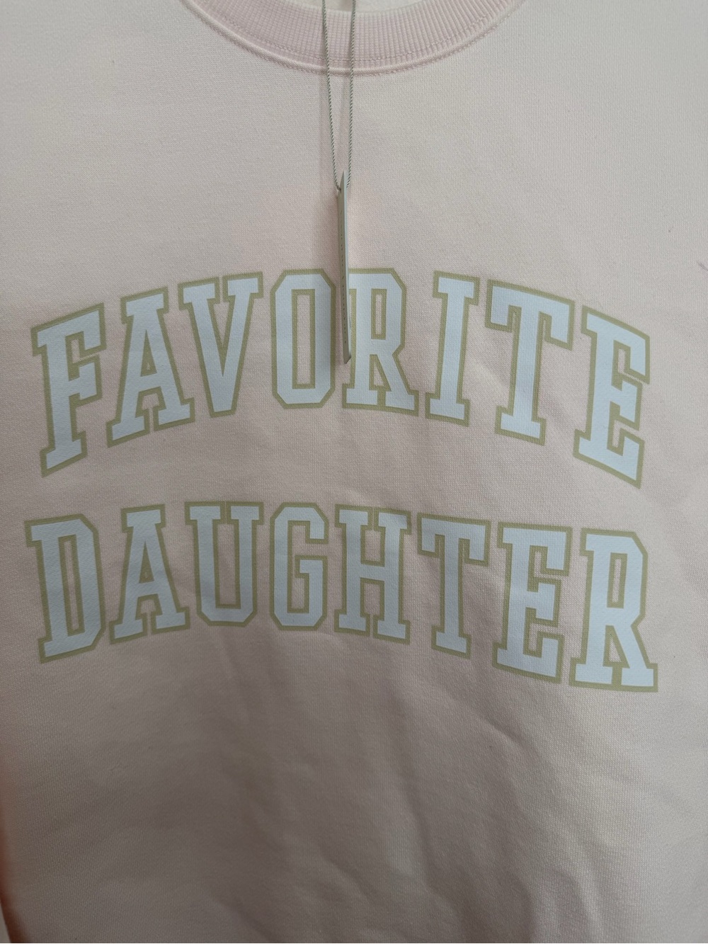 Favorite Daughter Collegiate Sweatshirt in
Light Pink Sz XL - Picture 8 of 10